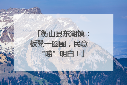 衡山县东湖镇：板凳一圈围，民意“唠”明白！