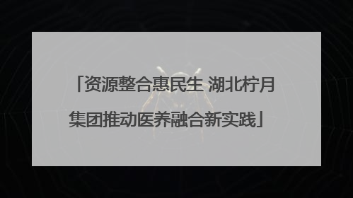 资源整合惠民生 湖北柠月集团推动医养融合新实践