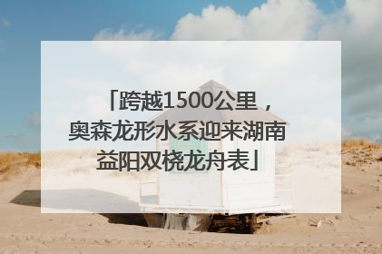 跨越1500公里，奥森龙形水系迎来湖南益阳双桡龙舟表