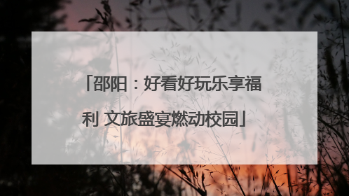 邵阳：好看好玩乐享福利 文旅盛宴燃动校园