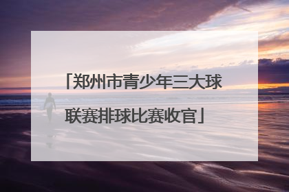郑州市青少年三大球联赛排球比赛收官