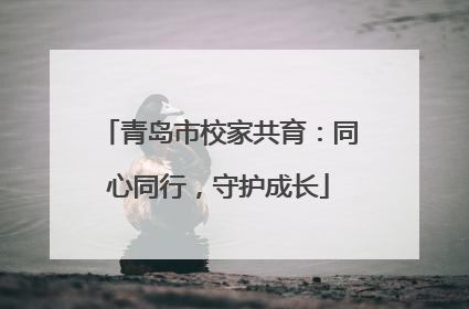 青岛市校家共育：同心同行，守护成长