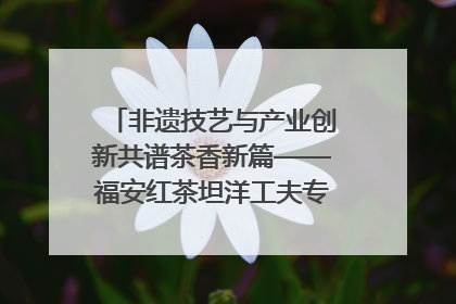 非遗技艺与产业创新共谱茶香新篇——福安红茶坦洋工夫专场推介会在京举办