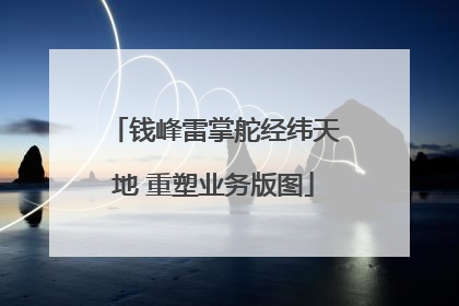 钱峰雷掌舵经纬天地 重塑业务版图