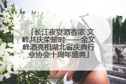 长江夜宴酒香浓 文峰共庆荣耀时——金文峰酒亮相湖北省庆典行业协会十周年盛典