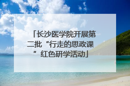 长沙医学院开展第二批“行走的思政课”红色研学活动