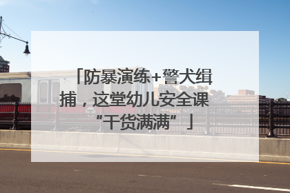 防暴演练+警犬缉捕，这堂幼儿安全课“干货满满”