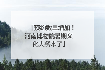 预约数量增加！河南博物院暑期文化大餐来了