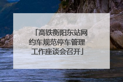 高铁衡阳东站网约车规范停车管理工作座谈会召开