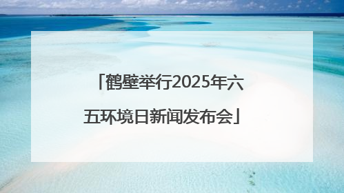 鹤壁举行2025年六五环境日新闻发布会