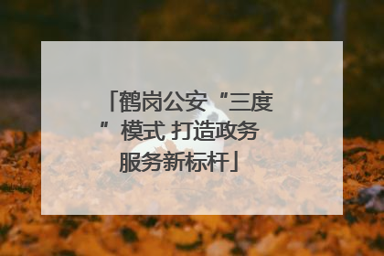 鹤岗公安“三度”模式 打造政务服务新标杆