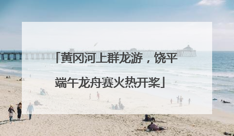 黄冈河上群龙游，饶平端午龙舟赛火热开桨