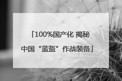 100%国产化 揭秘中国“蓝盔”作战装备