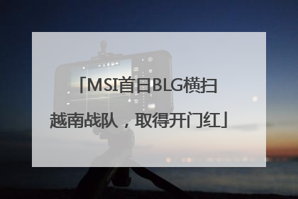 MSI首日BLG横扫越南战队，取得开门红